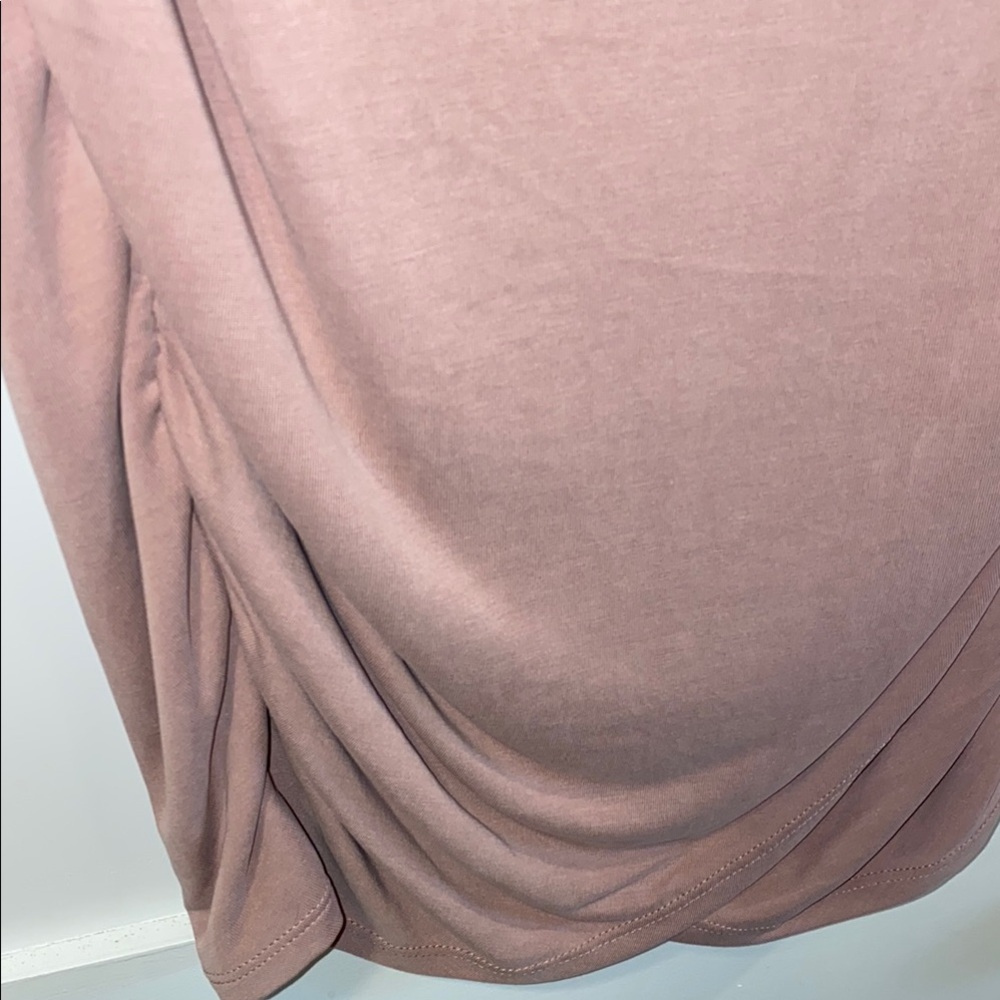 Express Mauve Ruched Dress - Picture 4 of 5